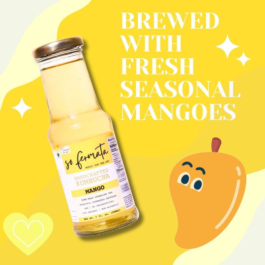 Introducing Tassyam Mango Kombucha - Pure Refreshment from Nature's Bounty - Tassyam Organics