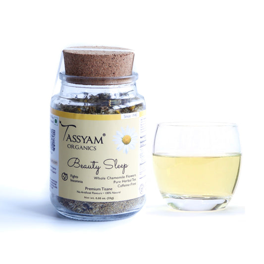 Beauty Sleep Chamomile Herbal Tea - Tassyam Organics
