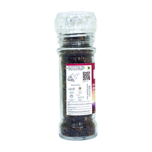 Black Salt Granules 125g Grinder Bottle - Tassyam Organics