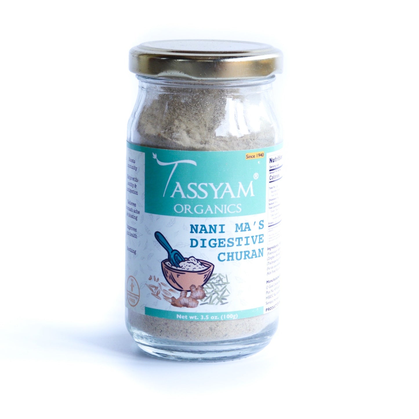 Digestive Churan 100g | Nanima's Recipe - Tassyam Organics