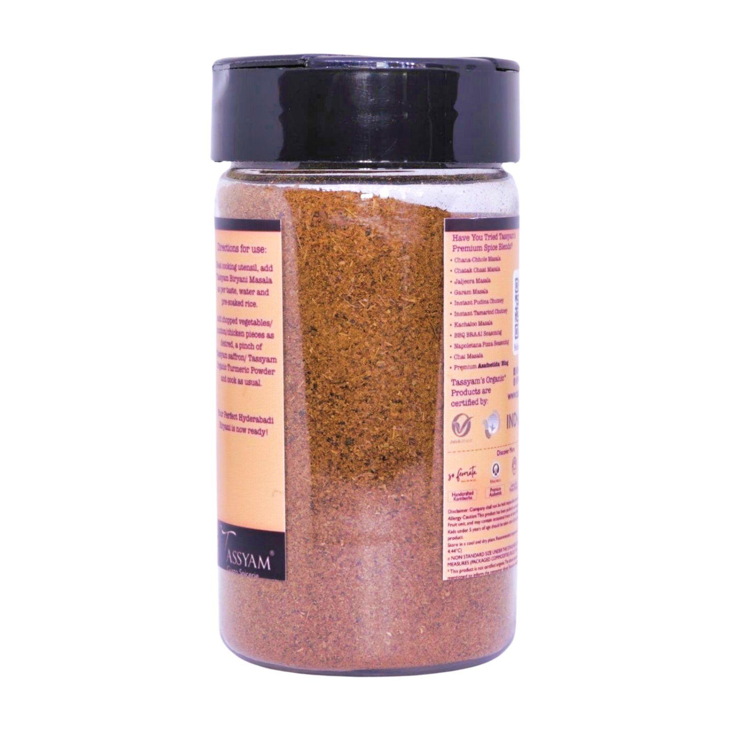 Handpounded Hyderabadi Biryani Masala - Tassyam Organics