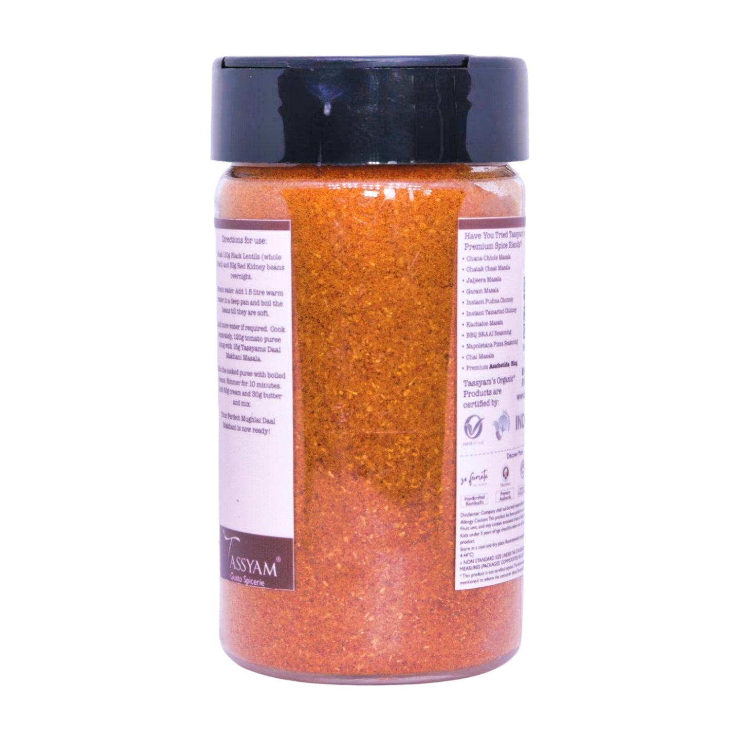 Mughlai Daal Makhani Masala - Tassyam Organics