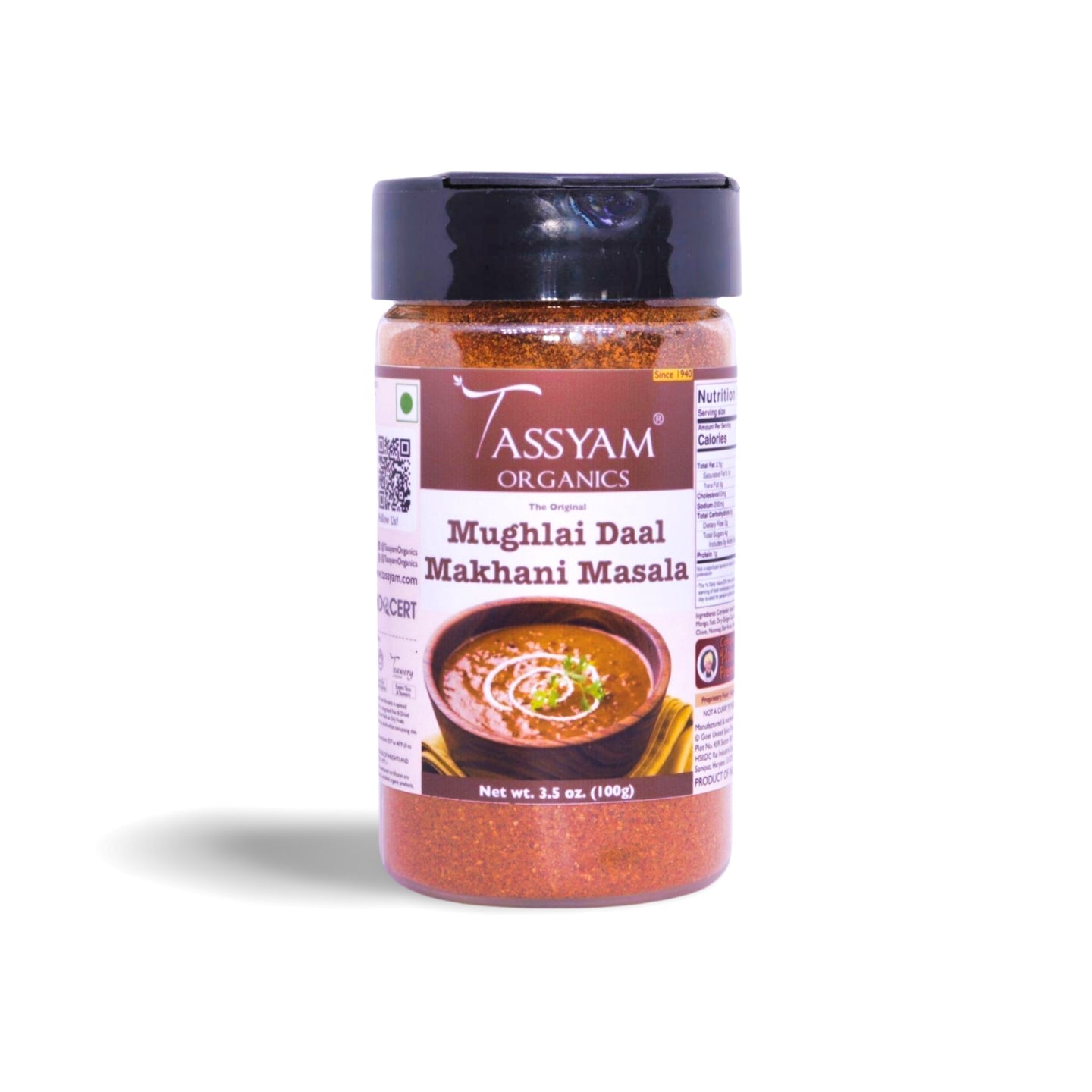 Mughlai Daal Makhani Masala - Tassyam Organics