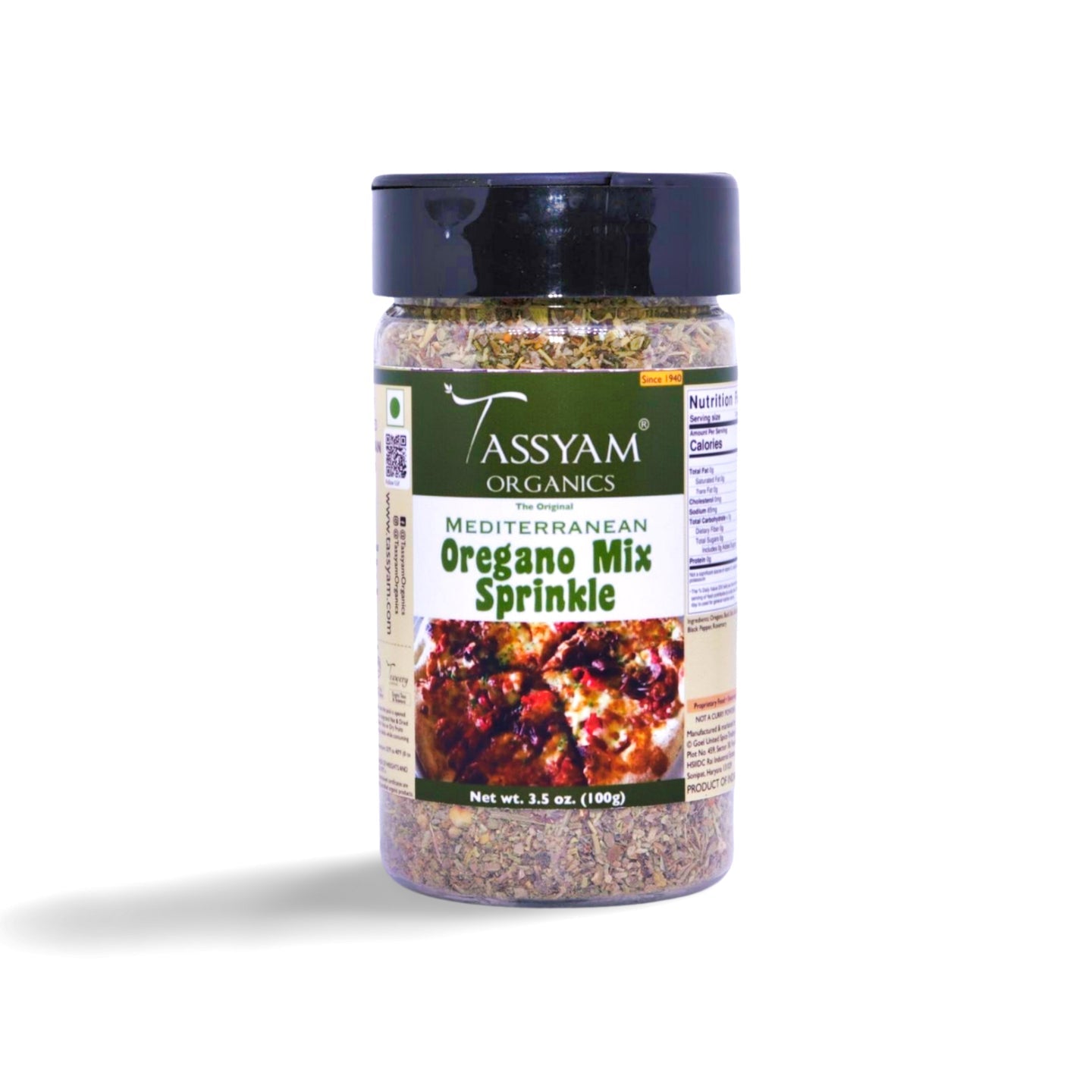 Oregano Mix Sprinkle Seasoning - Tassyam Organics