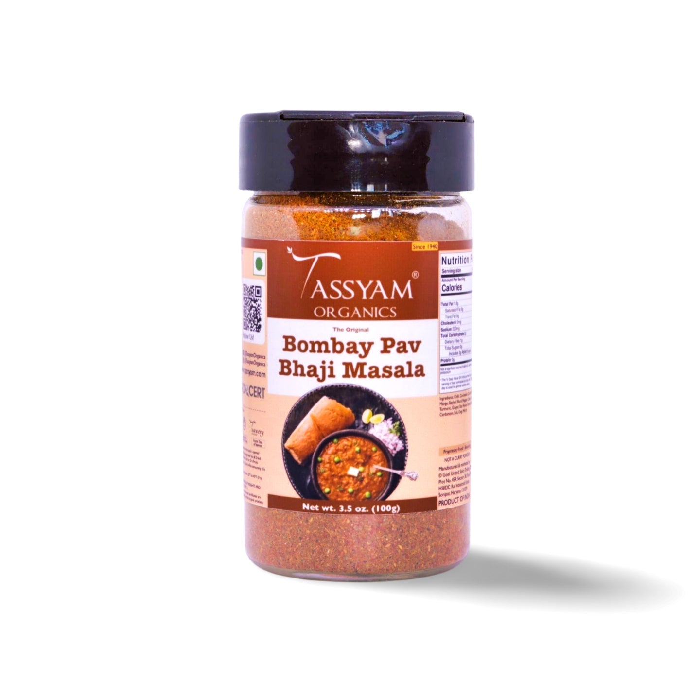 Pav Bhaji Masala - Tassyam Organics