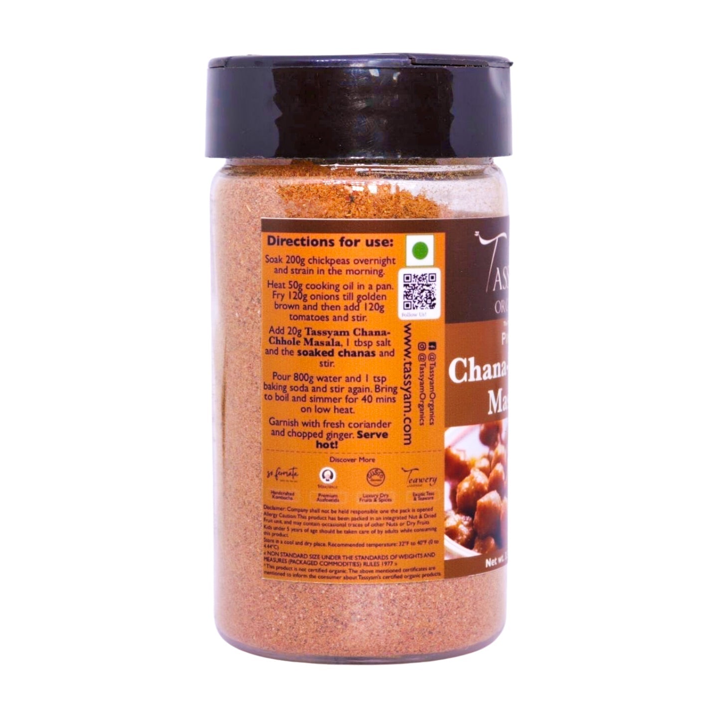 Pindi Chana Chhole Masala - Tassyam Organics