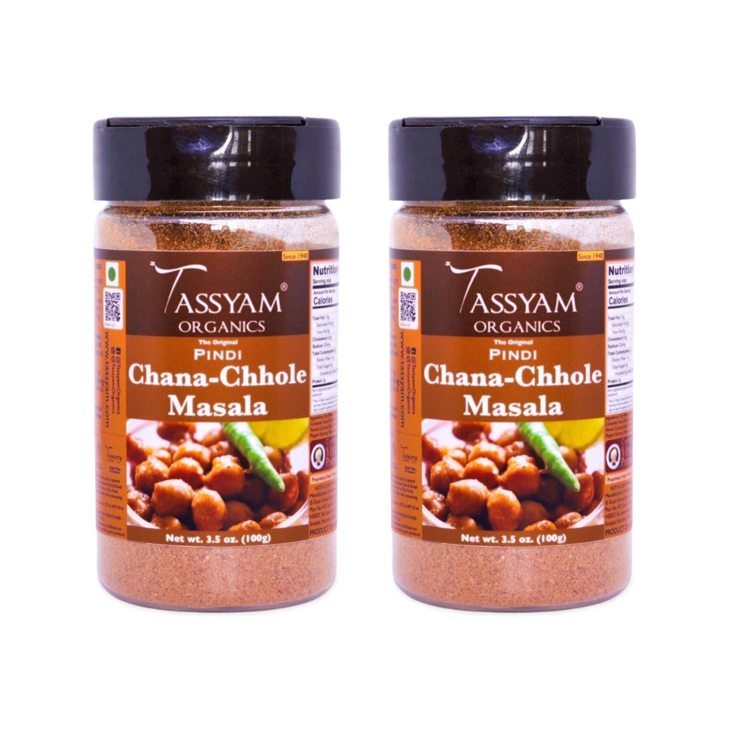 Pindi Chana Chhole Masala - Tassyam Organics
