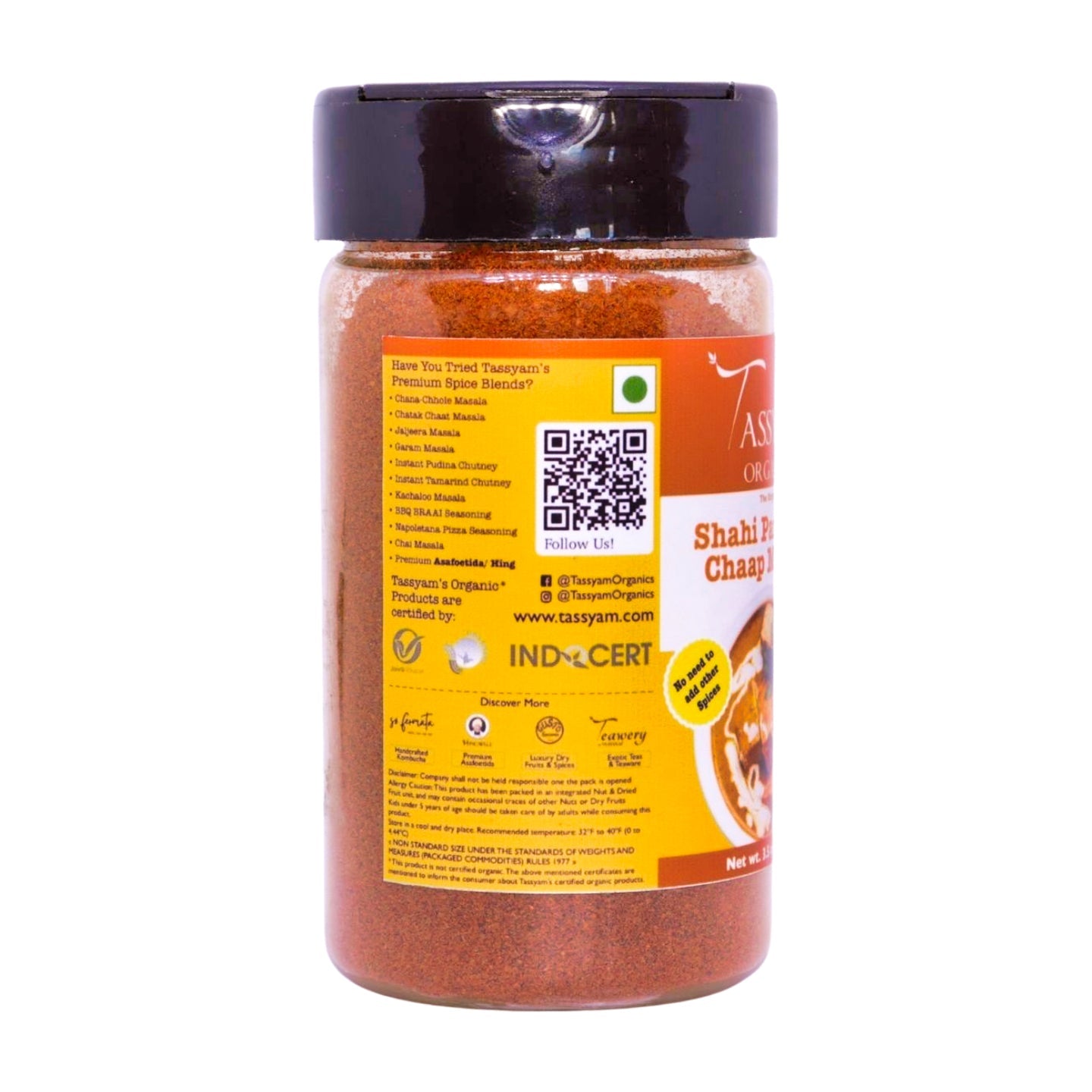Shahi Paneer & Chaap Masala - Tassyam Organics