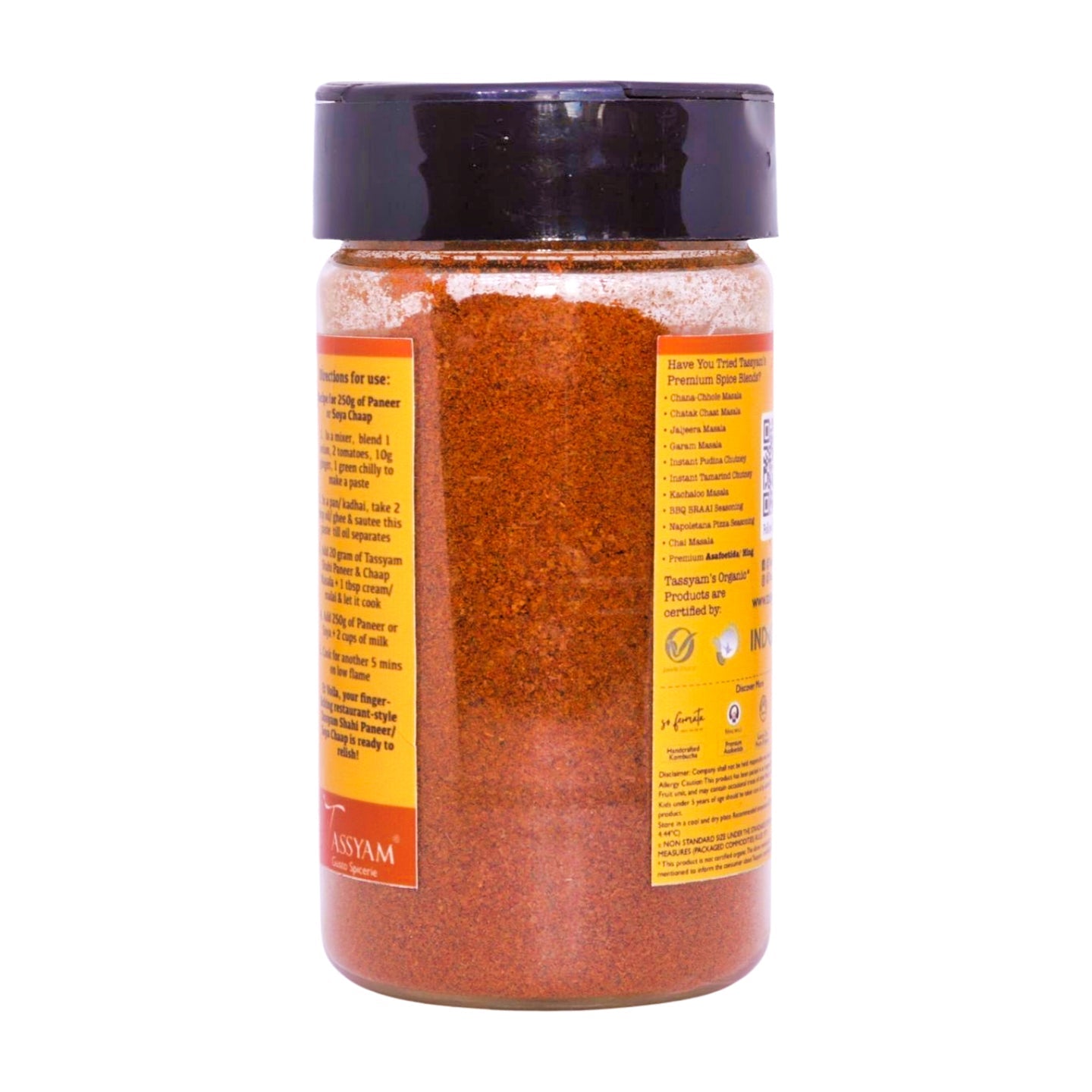 Shahi Paneer & Chaap Masala - Tassyam Organics