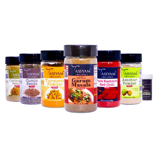 Tassyam Student/ Traveller Essential Spice Pack - Tassyam Organics