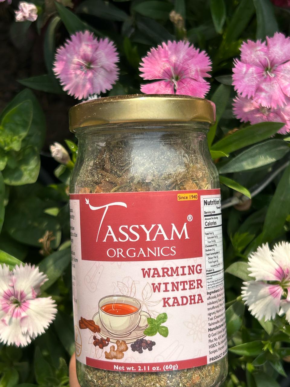 Warming Winter Kadha 60g | with Mulethi, Spices & Jadibootis - Tassyam Organics