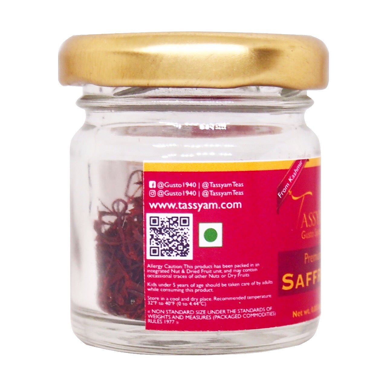 A Grade Saffron Strands - Tassyam Organics