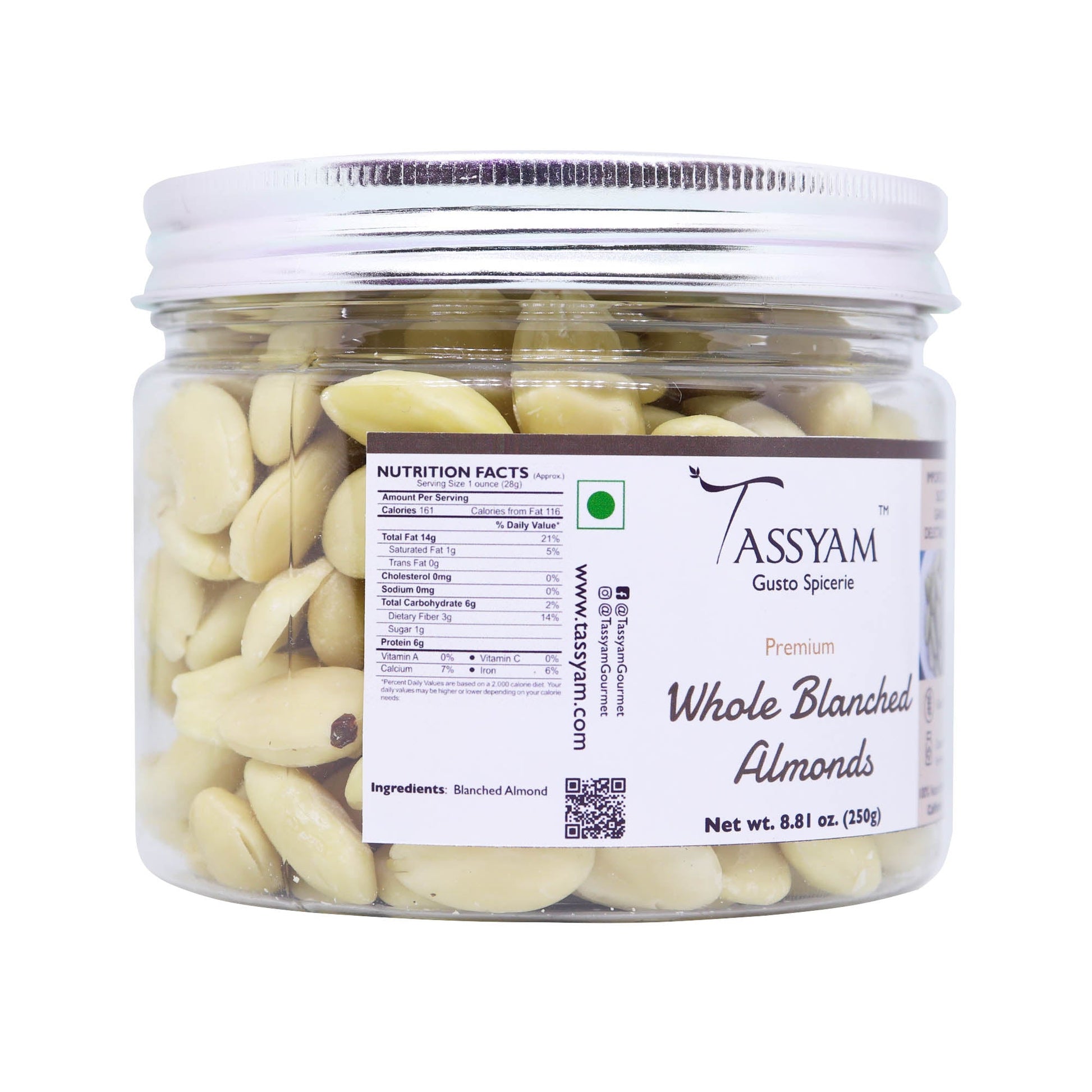 Blanched Almond Slices - Tassyam Organics