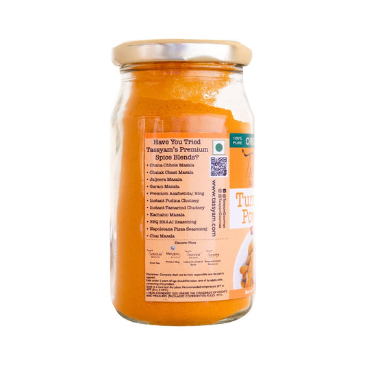 Certified 100% Organic Turmeric Powder - Tassyam Organics