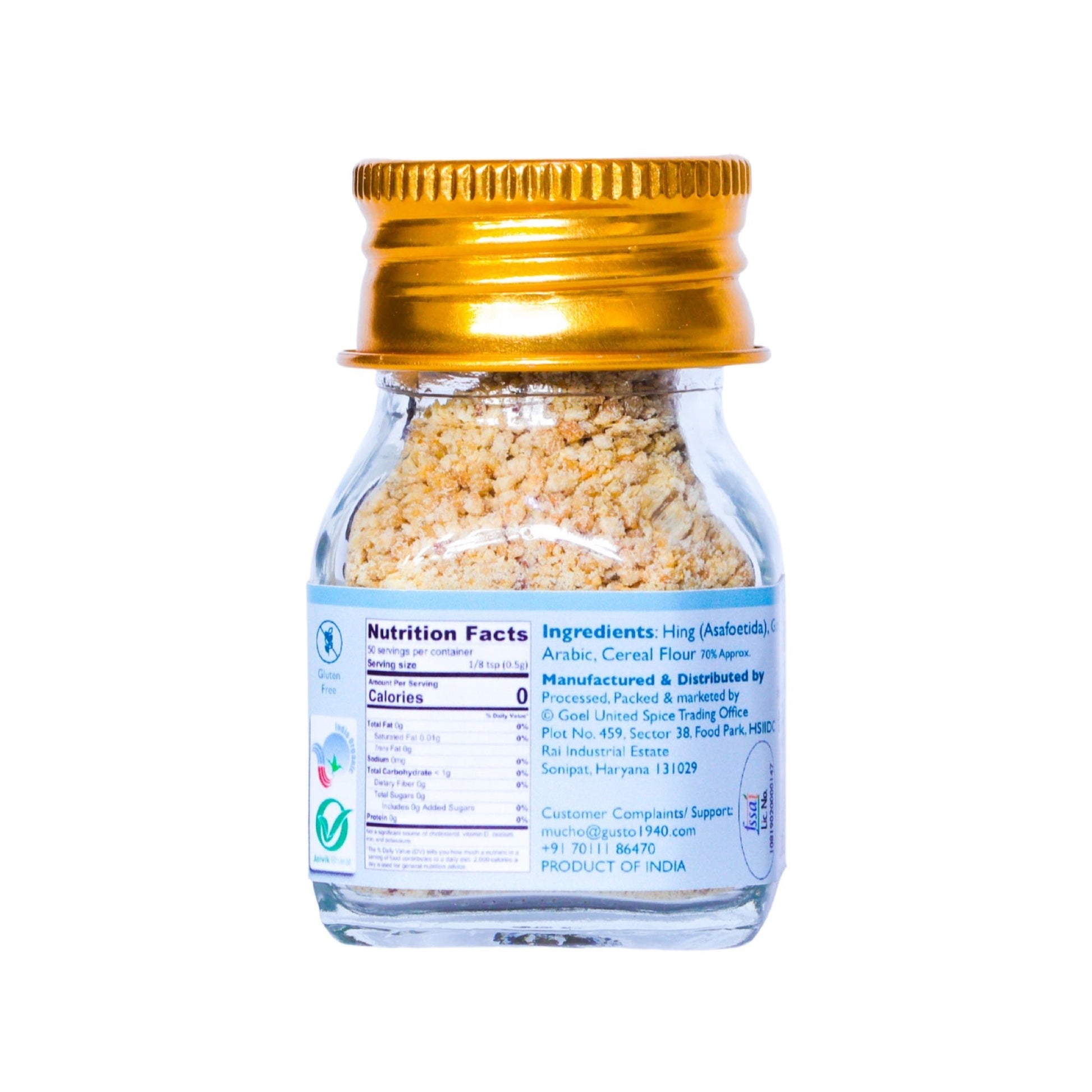 Certified Organic Gluten Free Hing 25g - Tassyam Organics