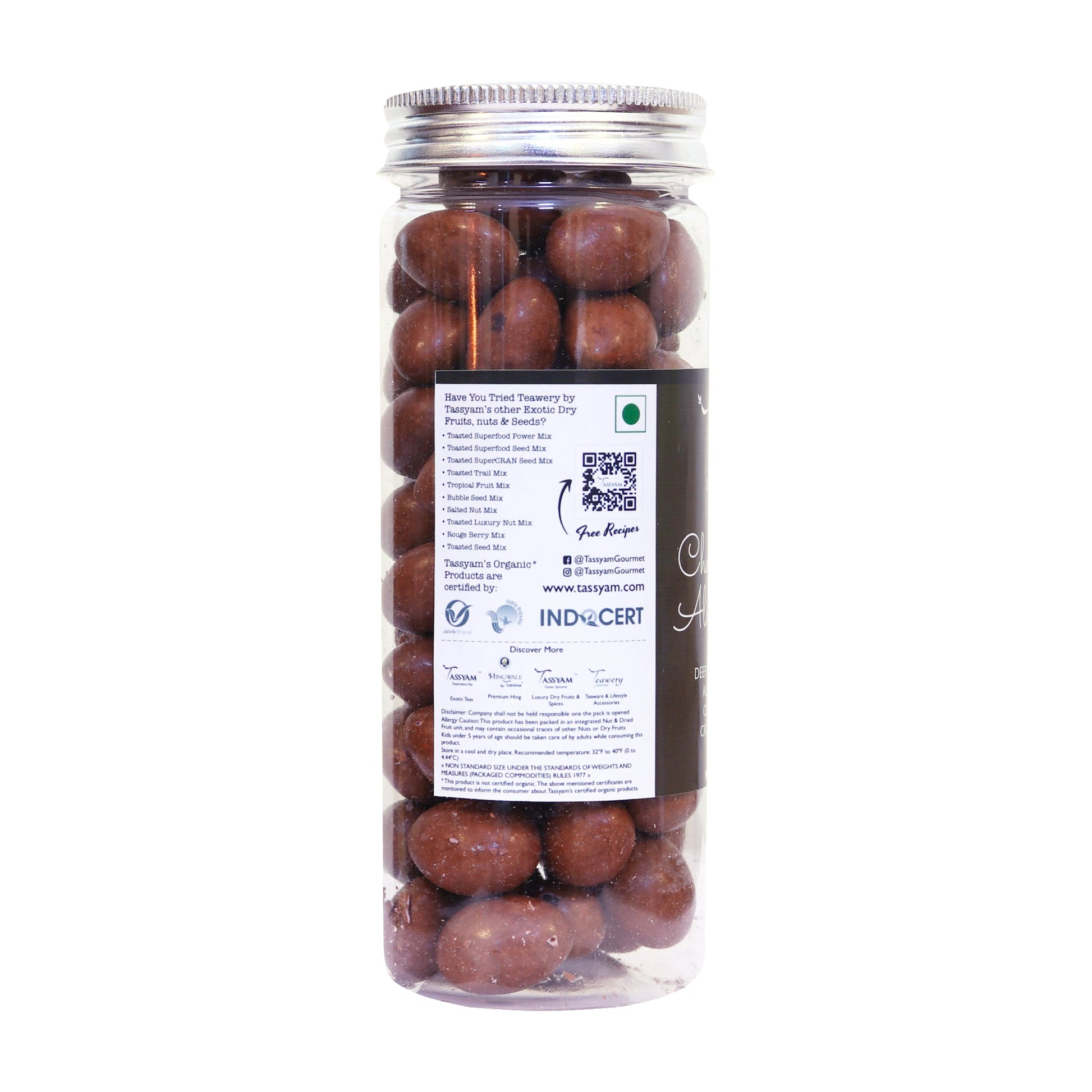 Chocolate Coated Almonds 200g - Tassyam Organics