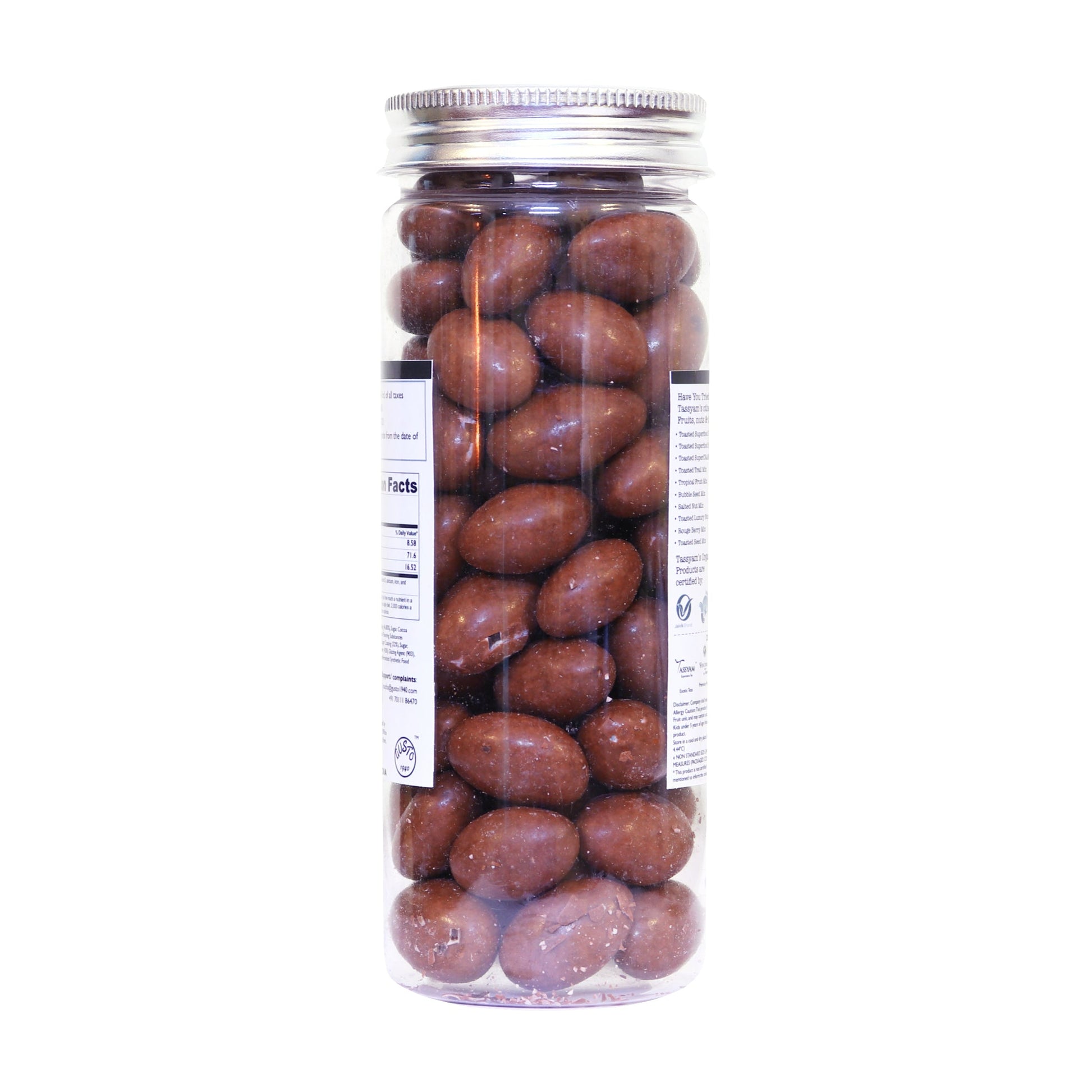 Chocolate Coated Almonds 200g - Tassyam Organics