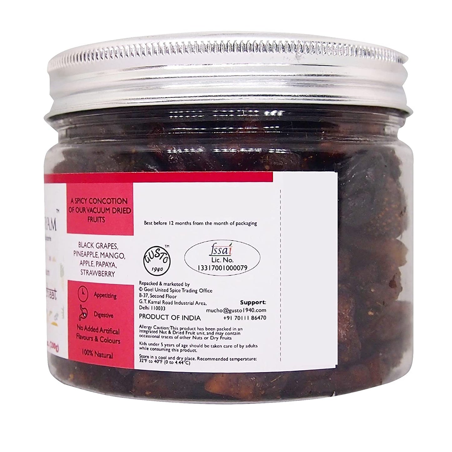 Dehydrated Fruit Chat 200g - Tassyam Organics
