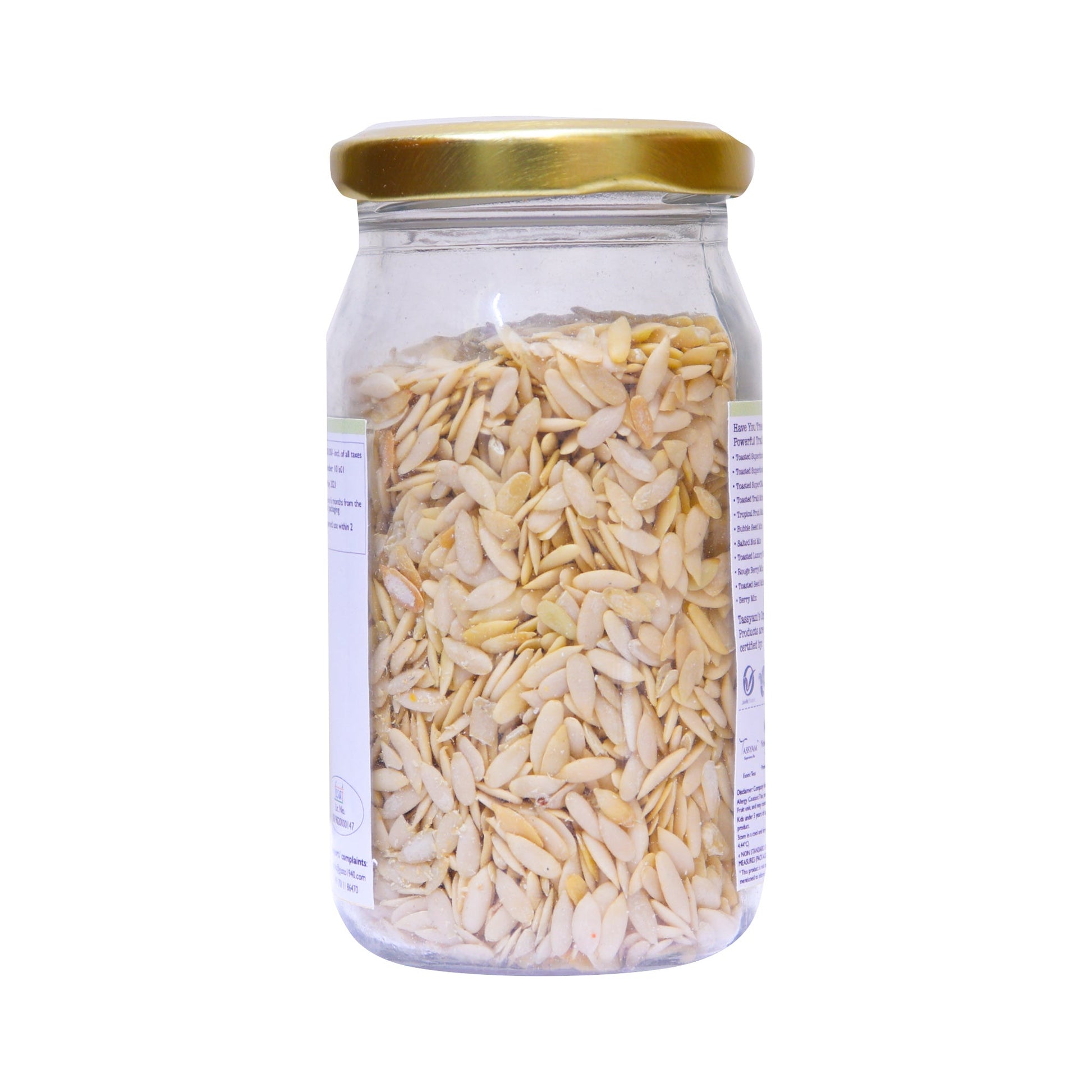 Dried Cucumber Seeds 100g Jar - Tassyam Organics