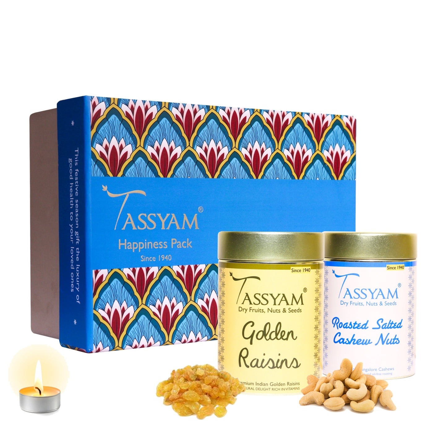 Dry Fruit Gift Set Salted Cashew and Kishmish - Tassyam Organics