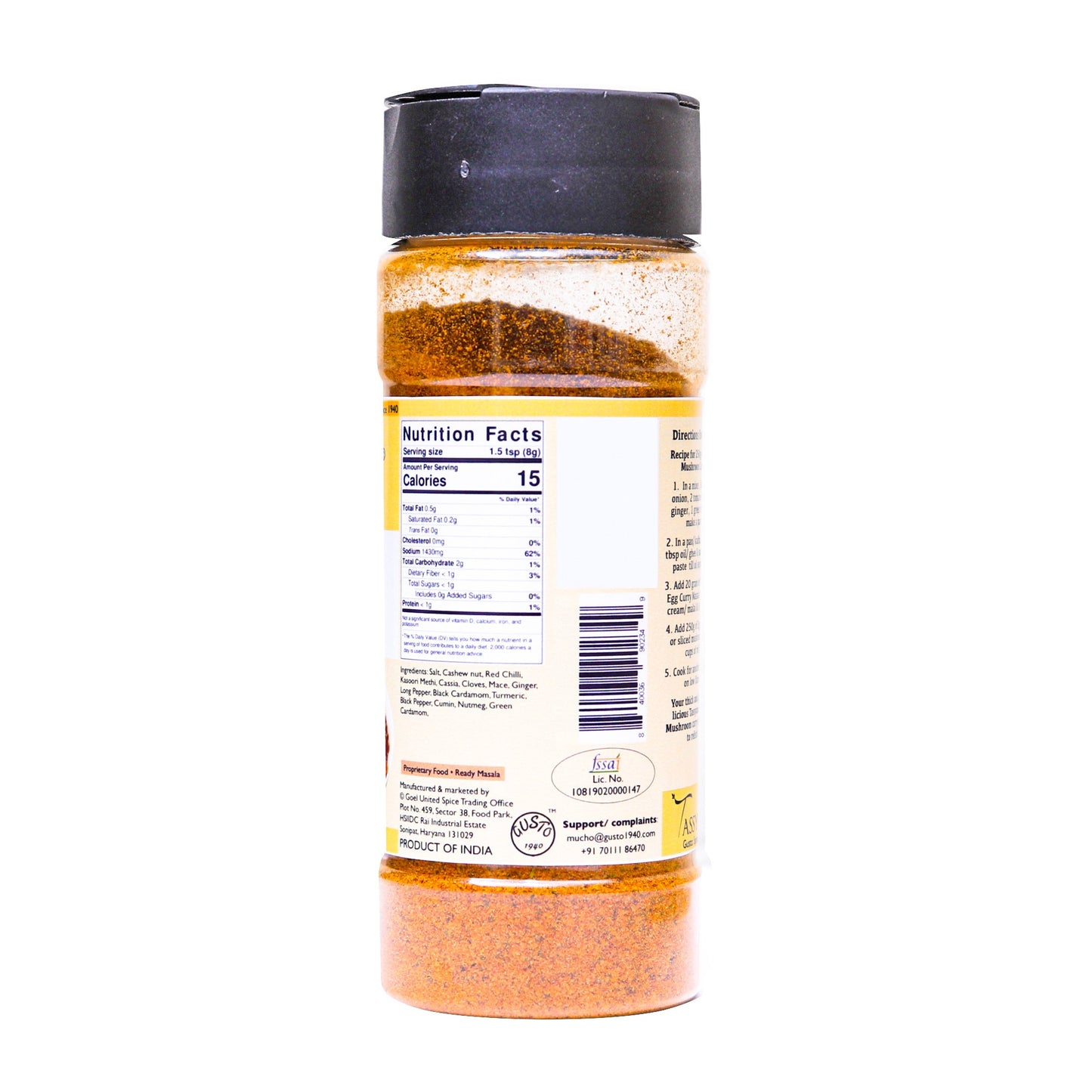Egg Curry Masala - Tassyam Organics