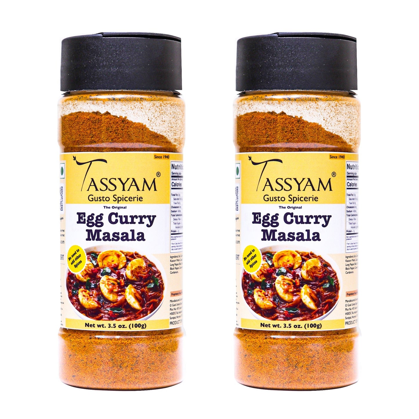 Egg Curry Masala - Tassyam Organics