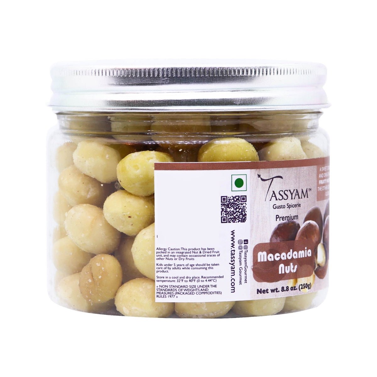 Exotic Macadamia Nuts 250g - Tassyam Organics