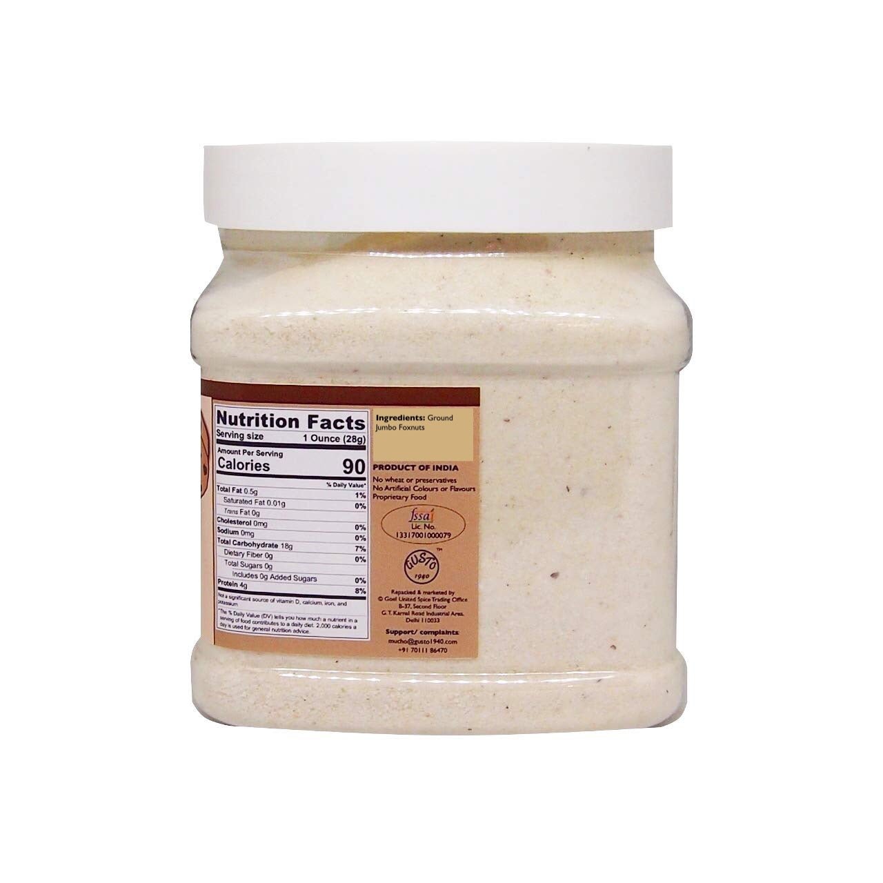 Exotic Makhana (Fox Nut) Flour 180g Jar - Tassyam Organics