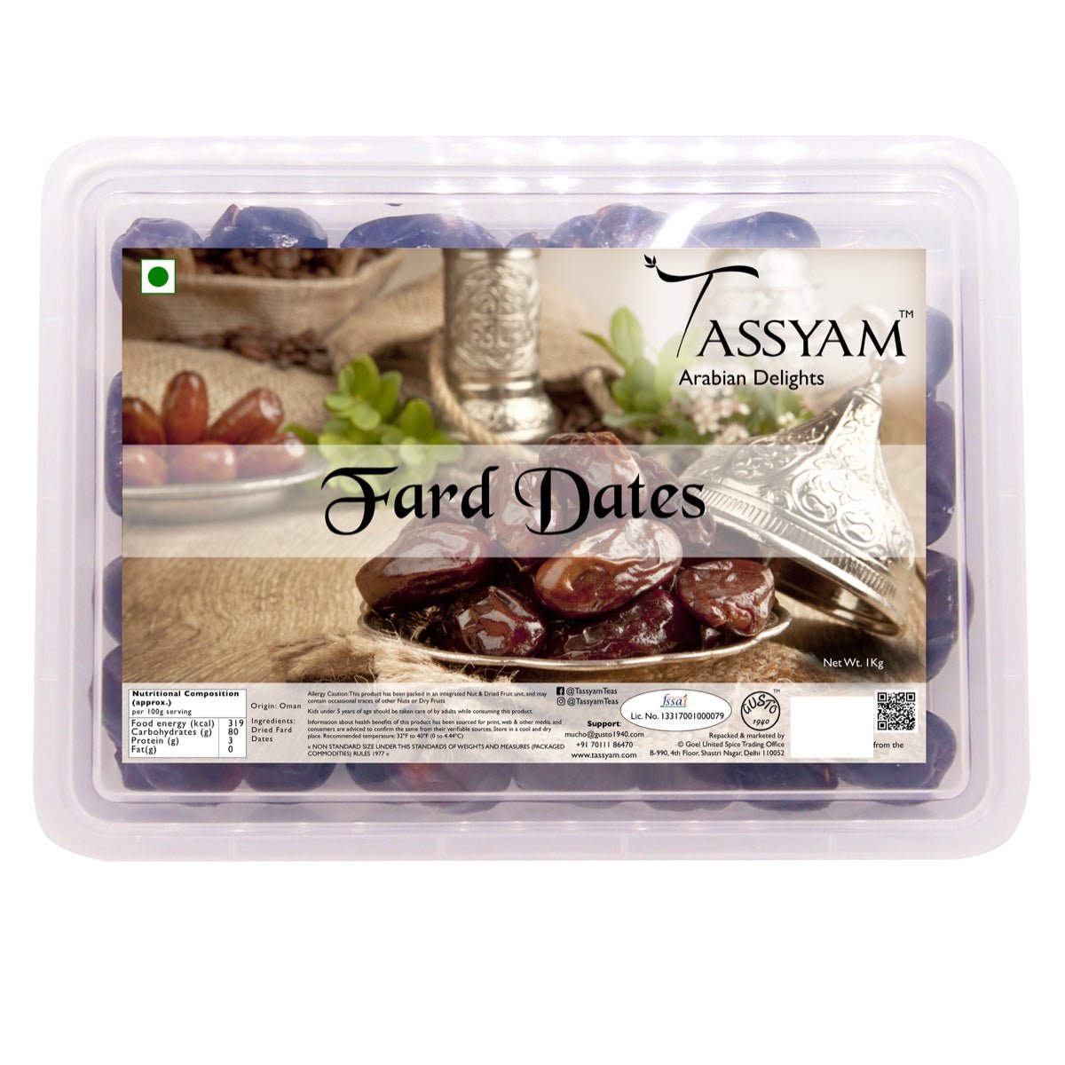 Fard Dates - Tassyam Organics