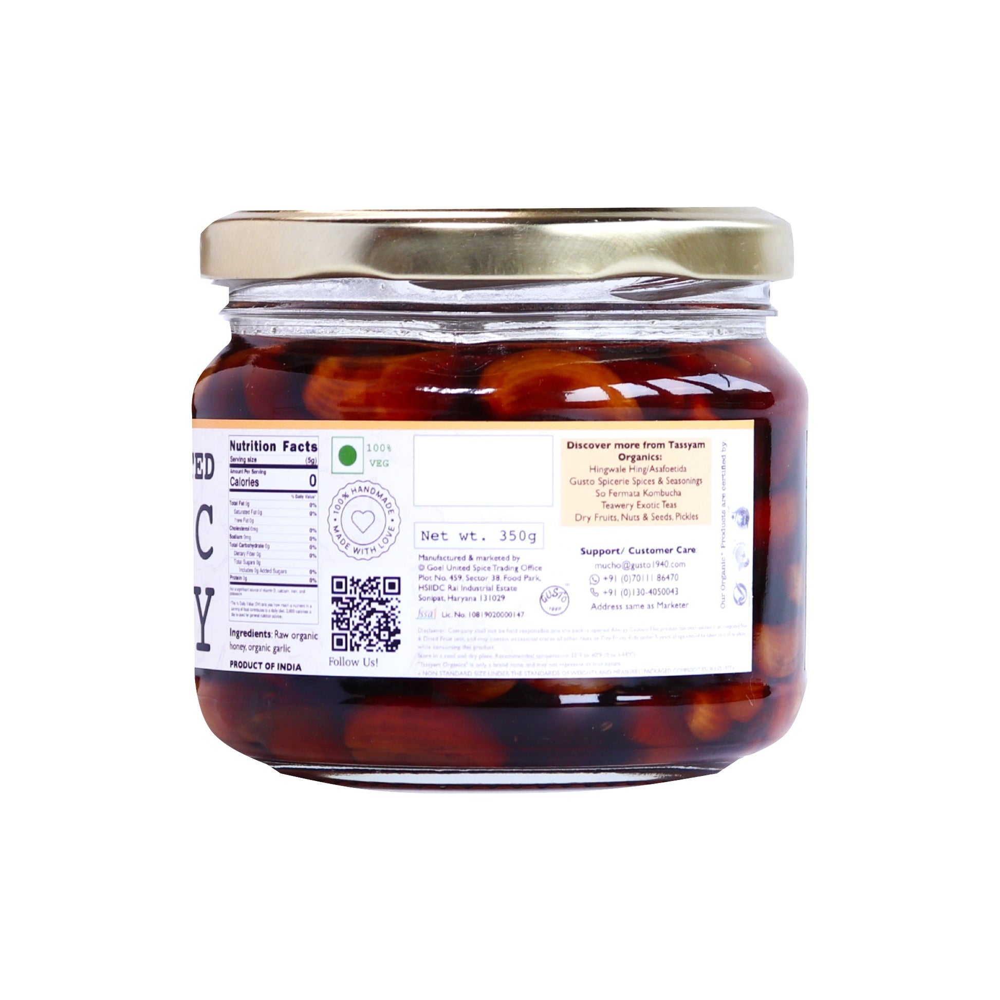 Fermented Garlic Honey - Tassyam Organics
