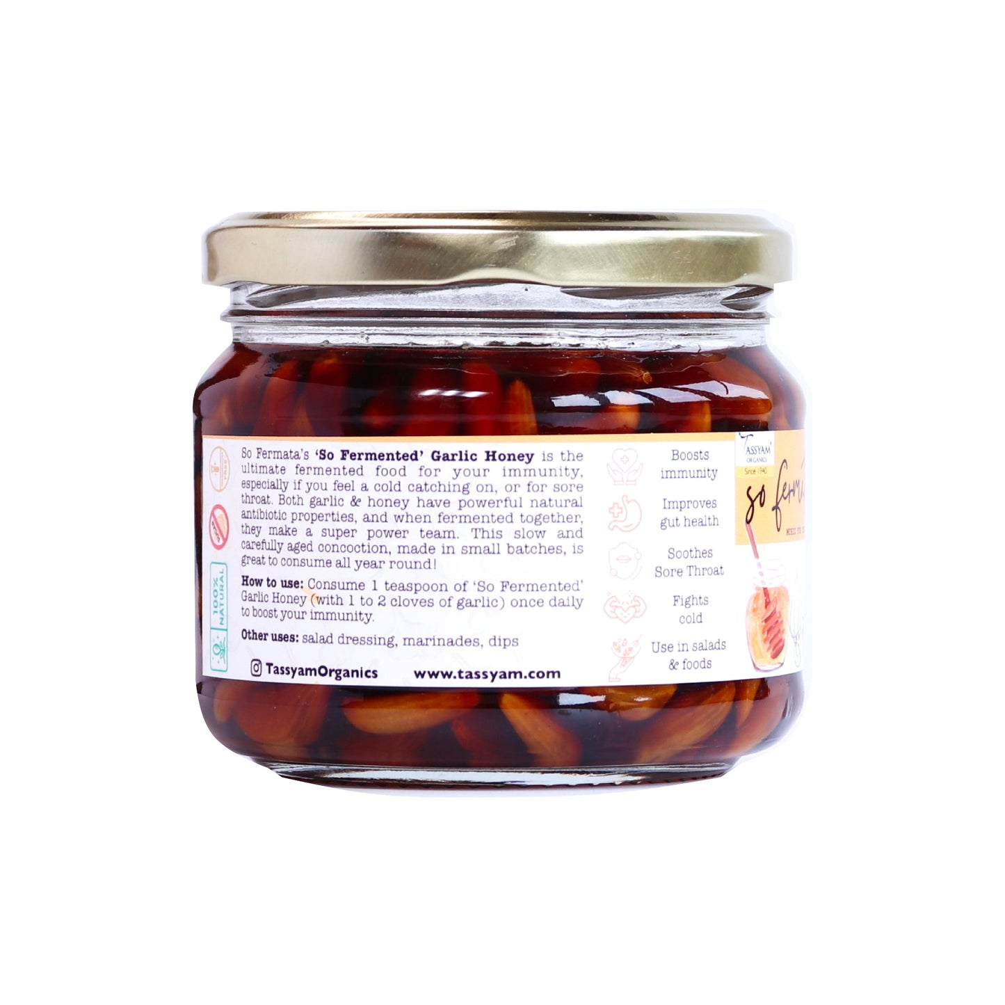 Fermented Garlic Honey - Tassyam Organics