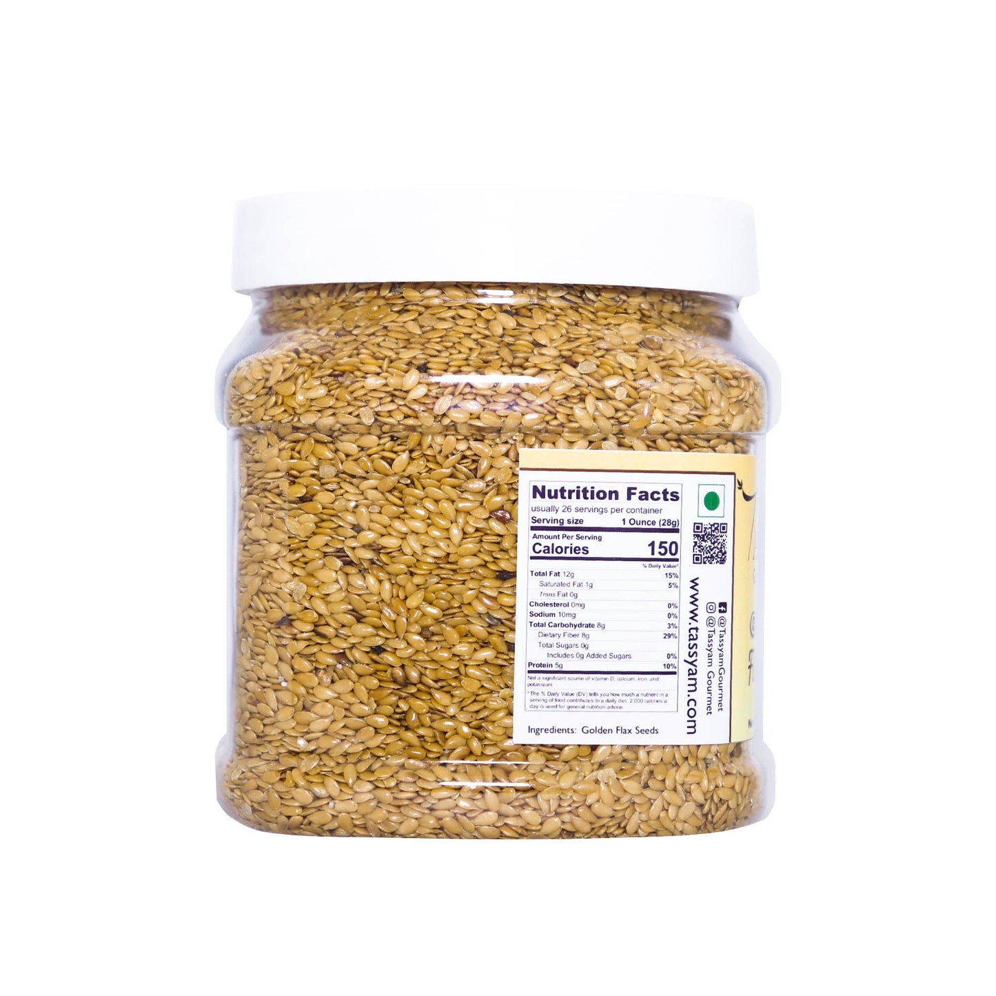 Golden Flax Seeds 750g - Tassyam Organics