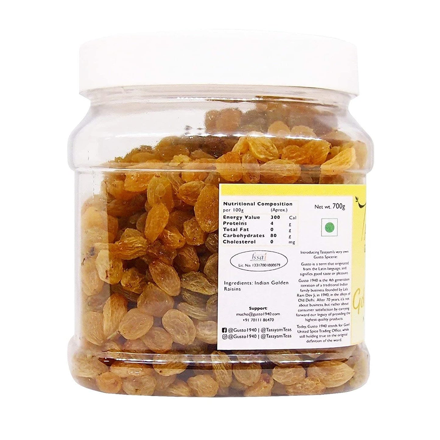 Golden Raisins - Tassyam Organics