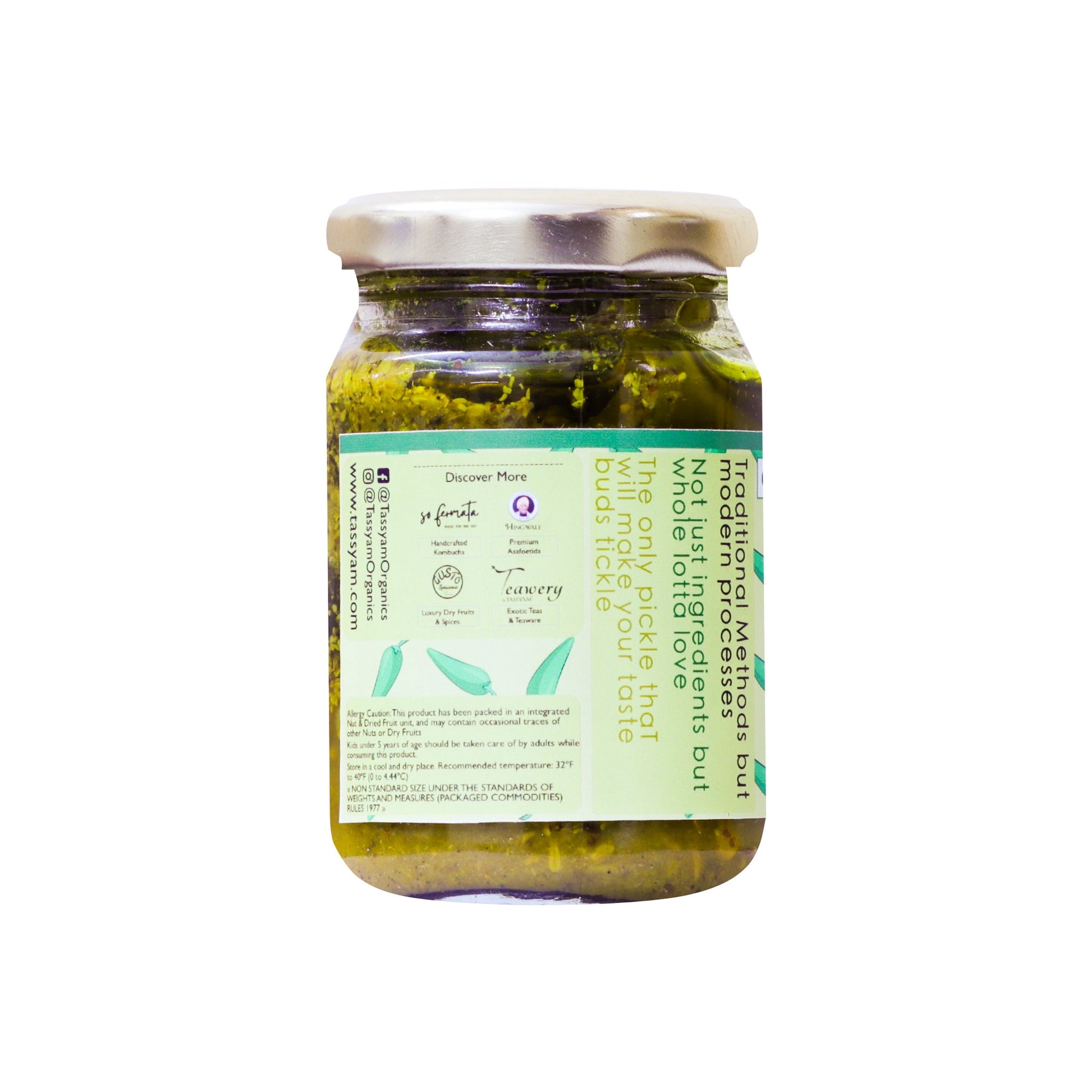 Green Chilli Pickle - Tassyam Organics