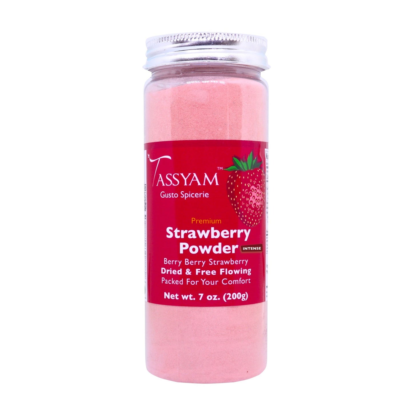 Intense Strawberry Powder 200g - Tassyam Organics