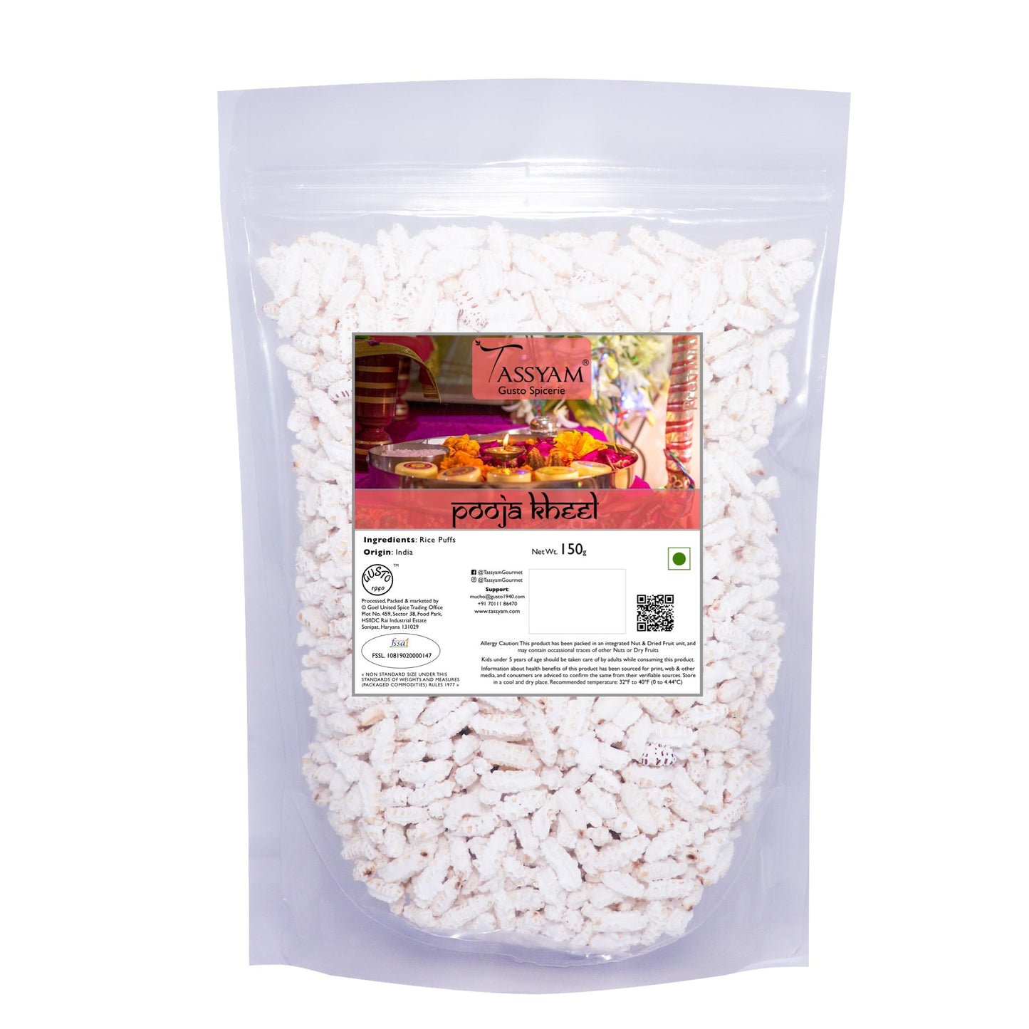 Kheel Batashe and Diwali Lamp Combo 400g - Tassyam Organics