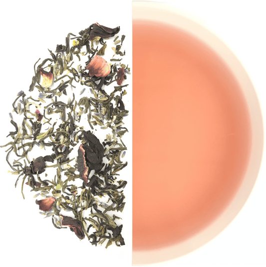 Lavender Hibiscus Green Tea - Tassyam Organics