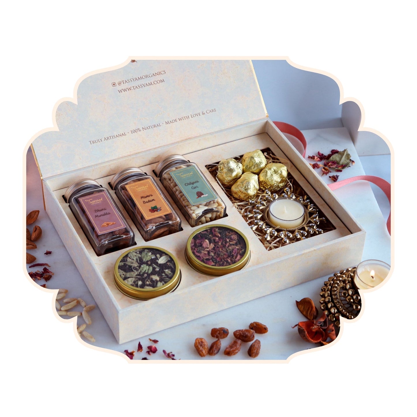 Luxury Gift Set of Rich Dry Fruits - Tassyam Organics