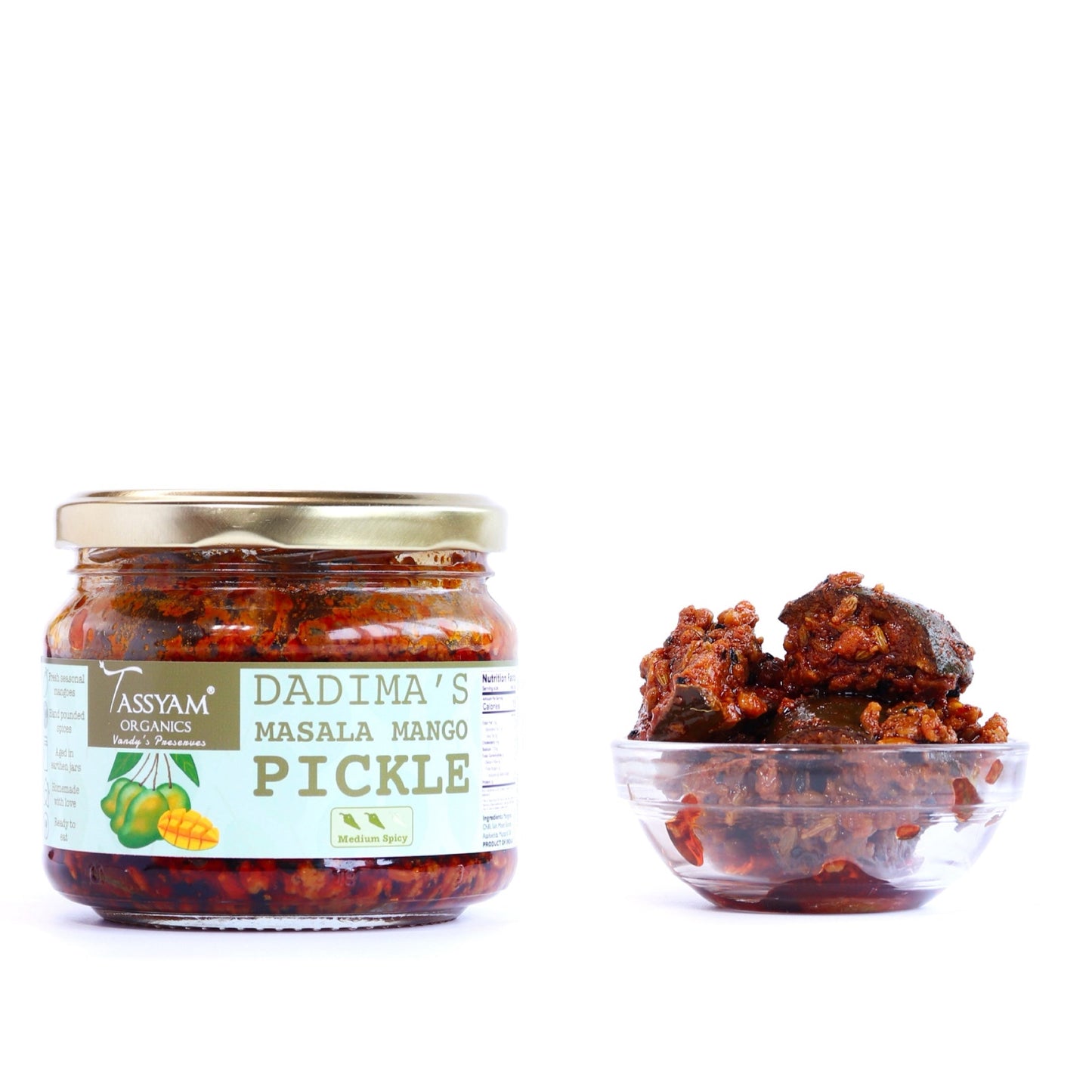 Mango Masala Pickle - Tassyam Organics