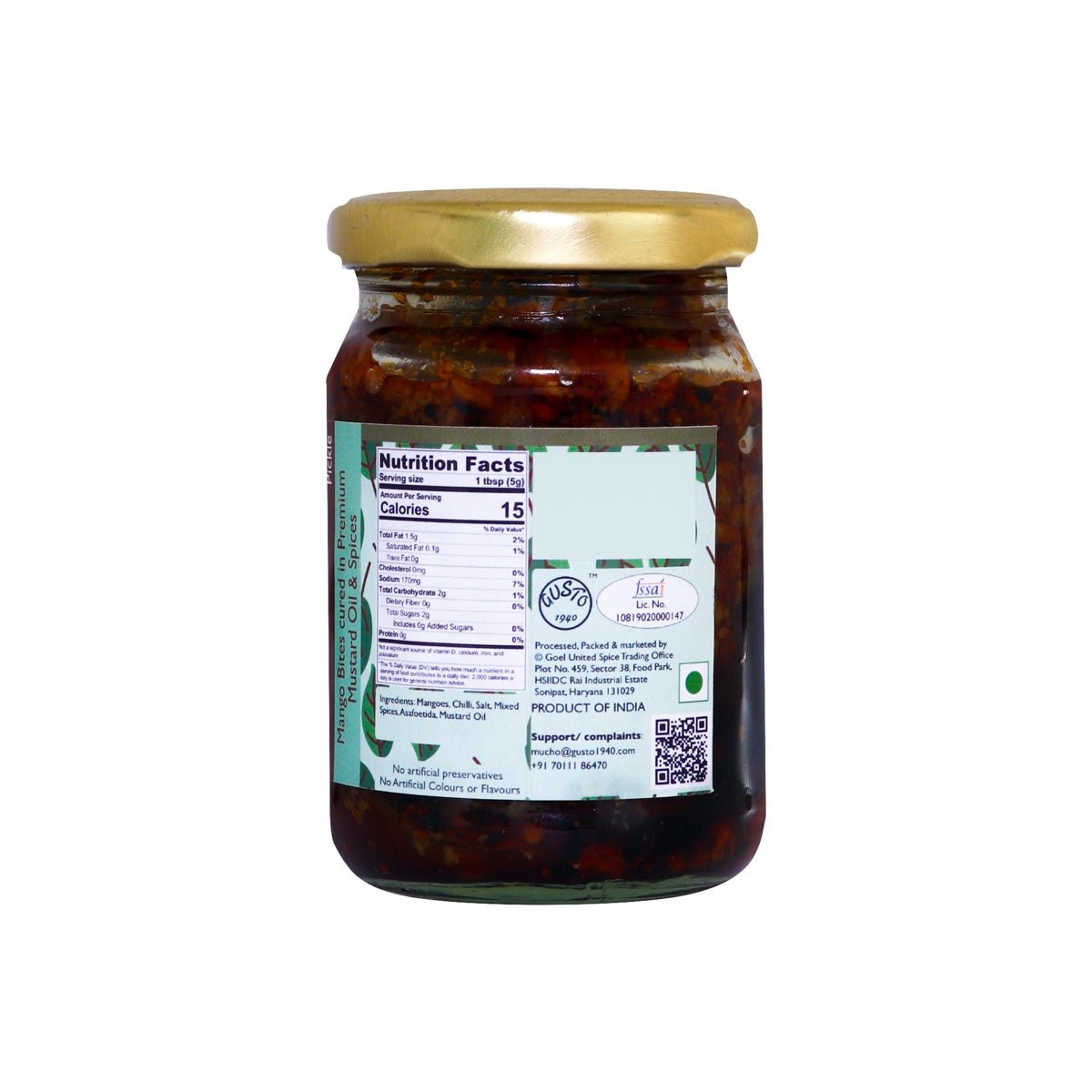 Mango Masala Pickle - Tassyam Organics