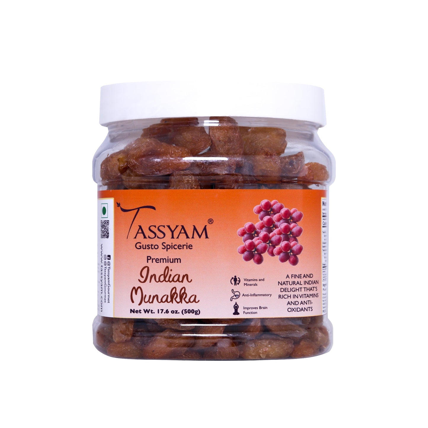 Munakka Raisins - Tassyam Organics