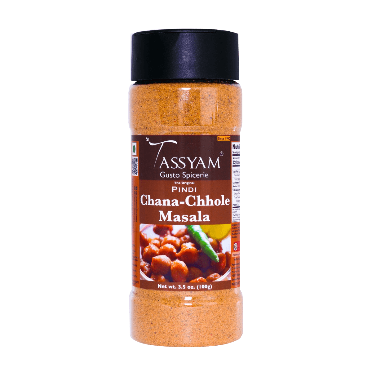 Pindi Chana Chhole Masala - Tassyam Organics