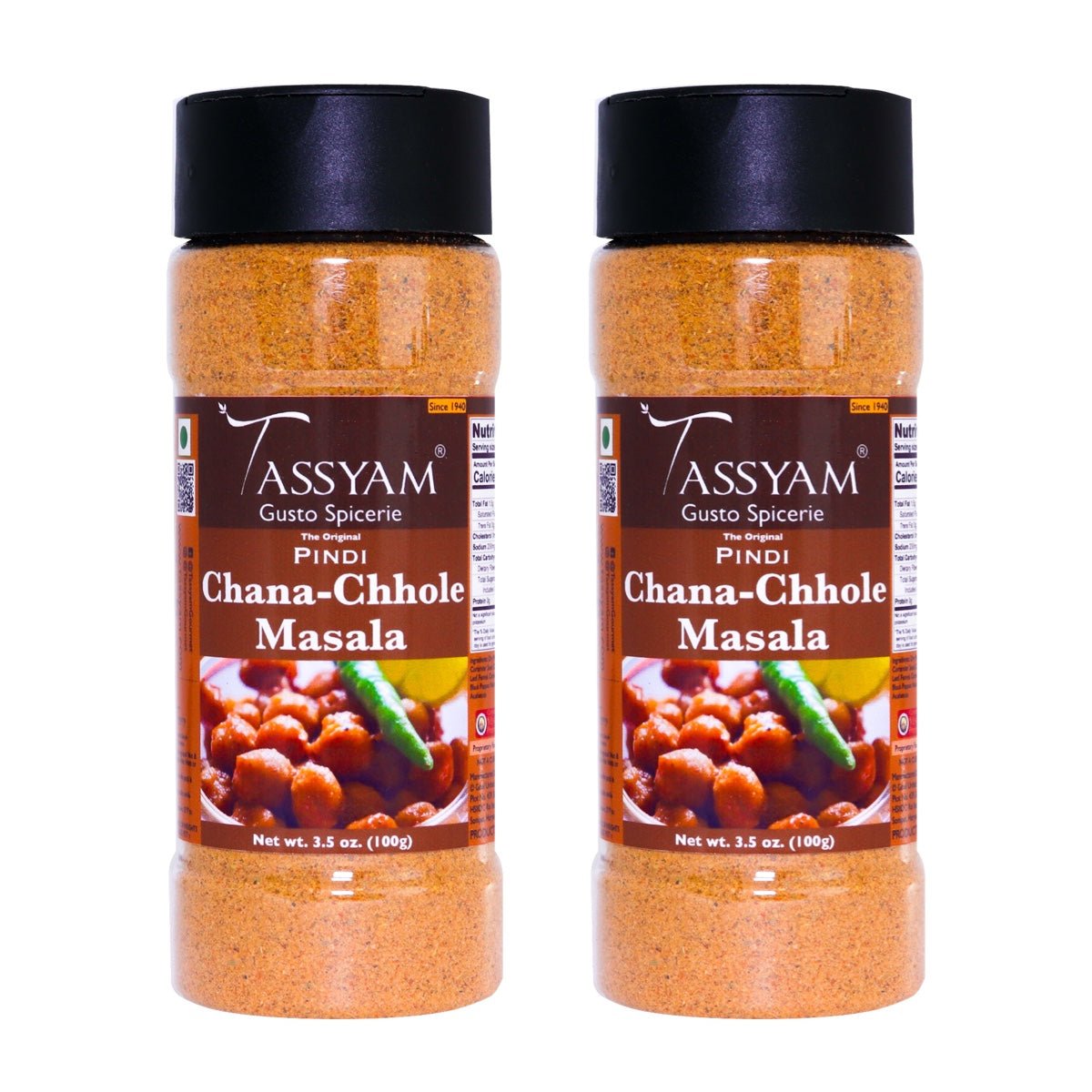 Pindi Chana Chhole Masala - Tassyam Organics