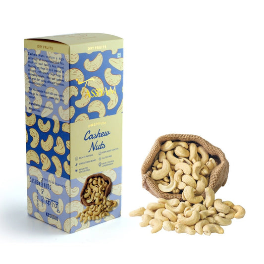 Premium Cashews w240 Grade - Tassyam Organics