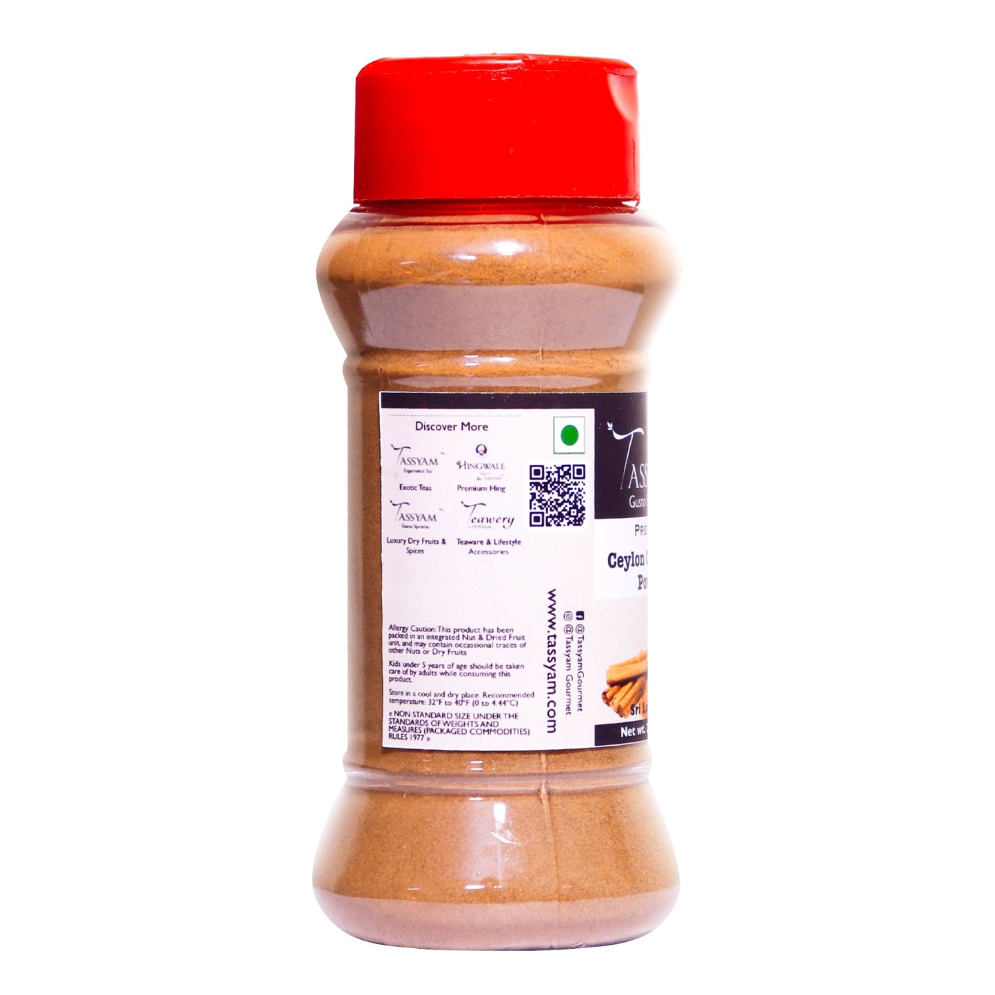 Premium Ceylon Cinnamon Powder 80g - Tassyam Organics