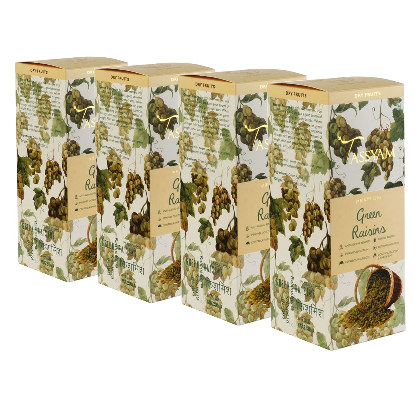 Premium Green Raisins - Tassyam Organics