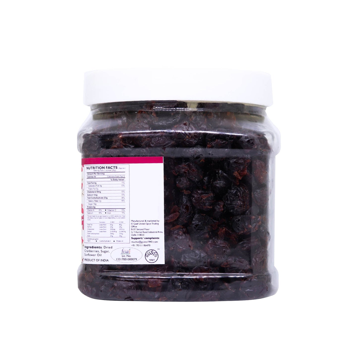Premium Imported Dried Cranberries - Tassyam Organics