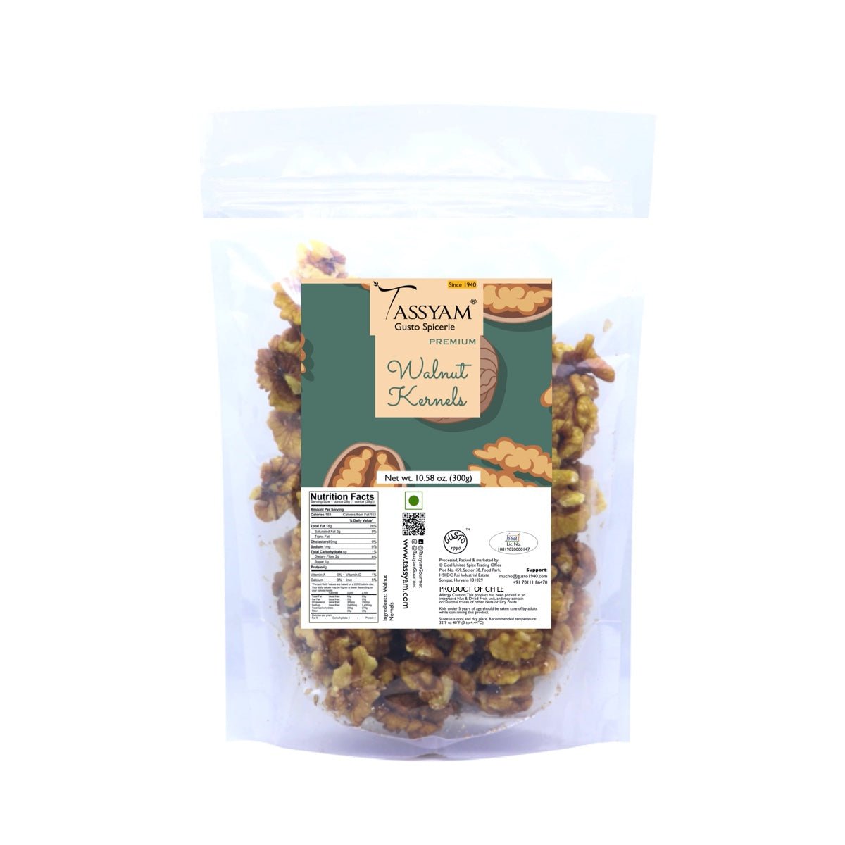 Premium Imported Walnuts Akhrot - Tassyam Organics