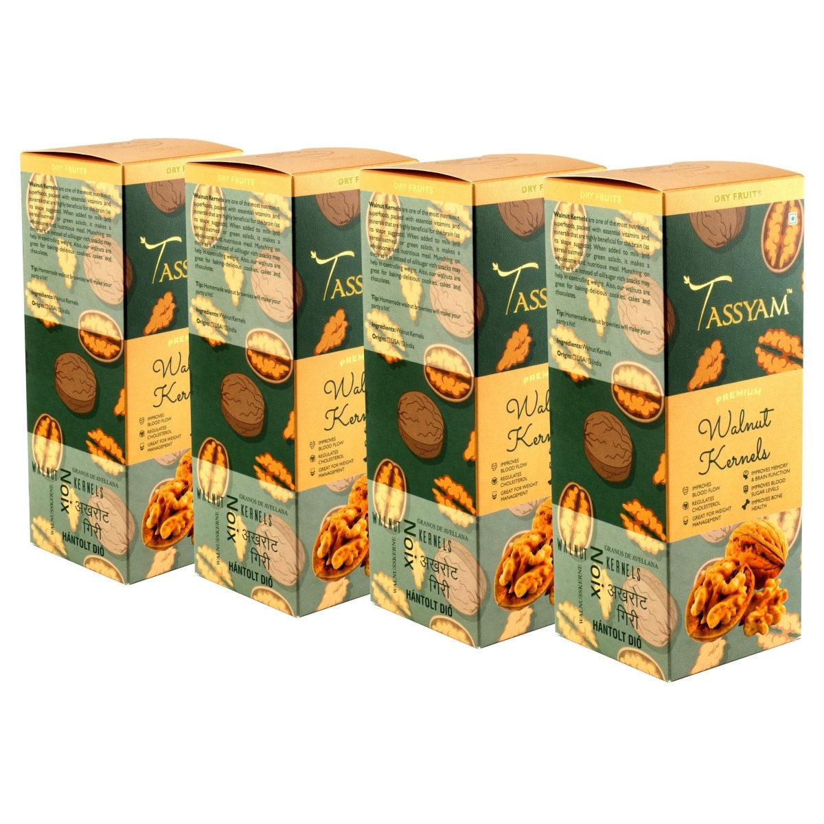 Premium Imported Walnuts Akhrot - Tassyam Organics