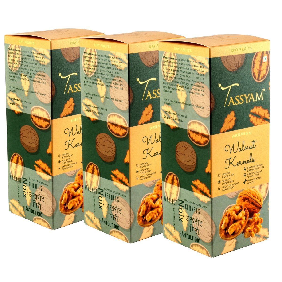 Premium Imported Walnuts Akhrot - Tassyam Organics
